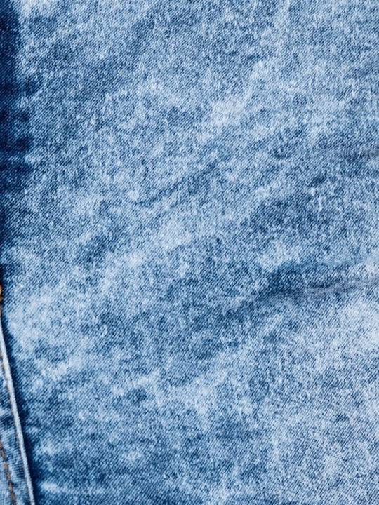 Blugi de damă cu tăieturi cu croială skinny Blue
