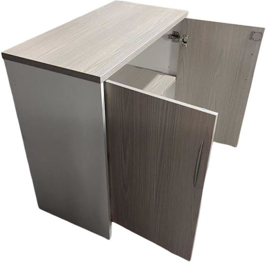 Шкаф Офис Armadi С ключалка Gray-white 80x40x80см
