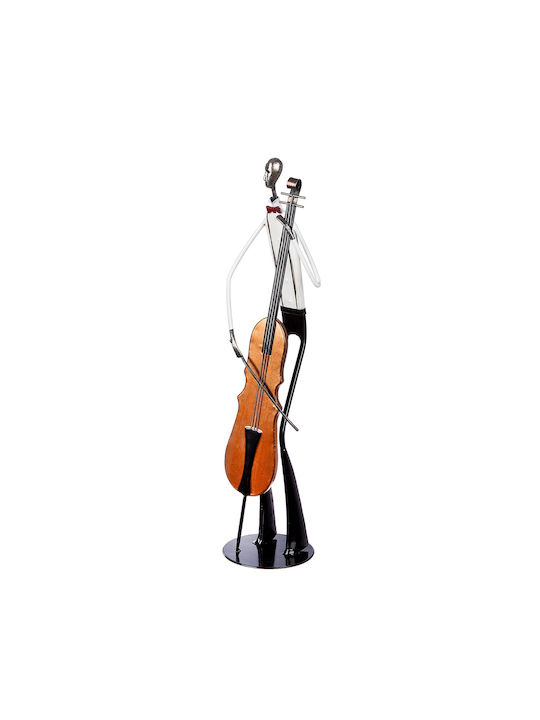 ArteLibre Decorative Figure made of Metal Jazzband 10.5x9.5x40.5cm 1pcs