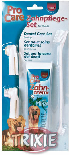Trixie Bay Leaf Mint Dog Dental Set against Bad Breath for Large Breeds 100gr