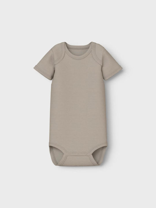 Name It Mâneca scurta Khaki 3buc