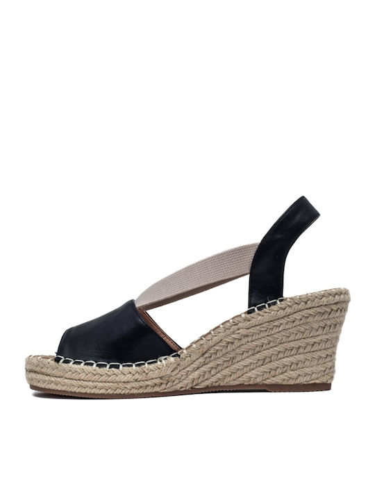 Women's Platform Espadrilles Black