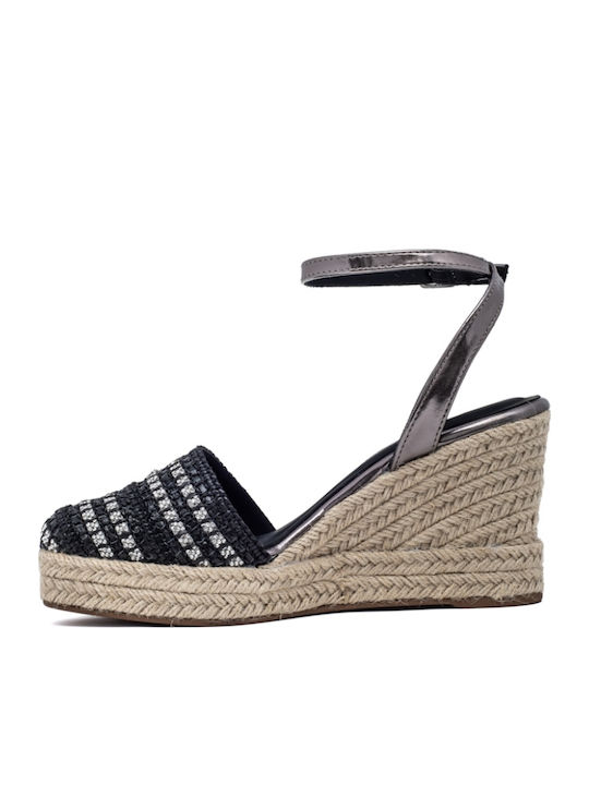 Women's Platform Espadrilles Black