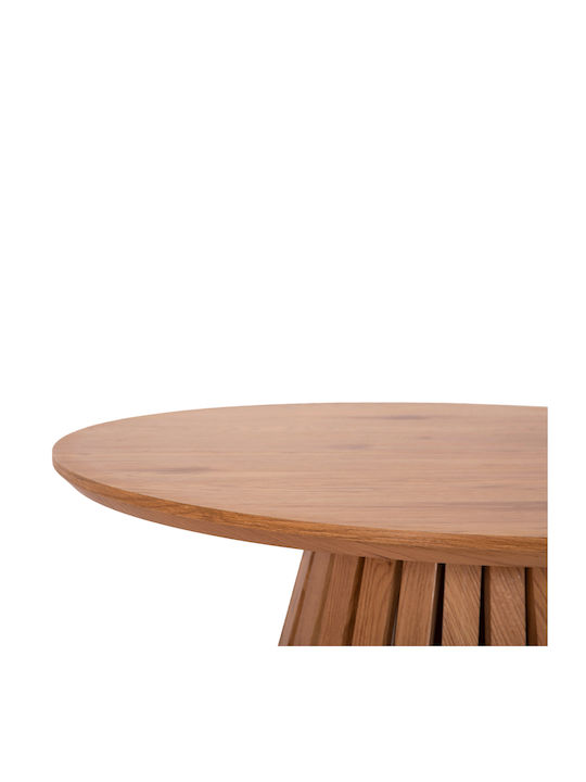 Round Side Table Talbert Wooden Natural Wood 2pcs L43xW43xH45cm.