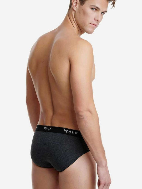 Men's Slips Grey-black 2Pack