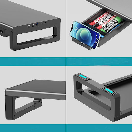Tabletop Suport Monitor 4 porturi USB-A și 1 port Type-C (110496)