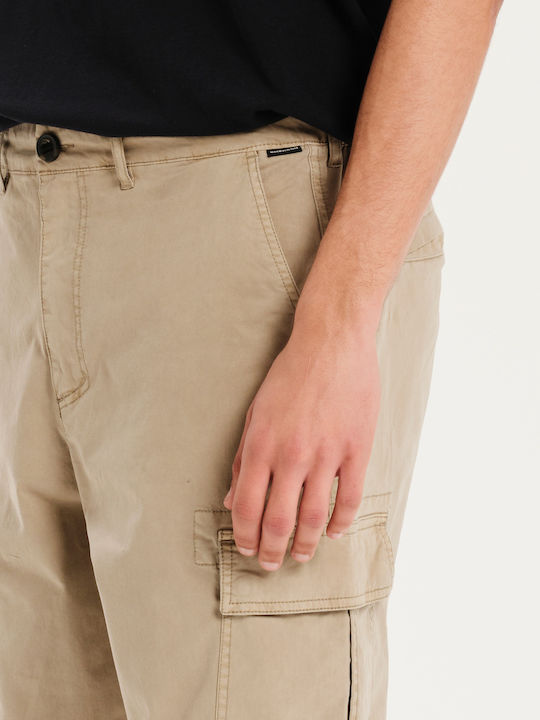 Hose Cargo Elastisch Beige