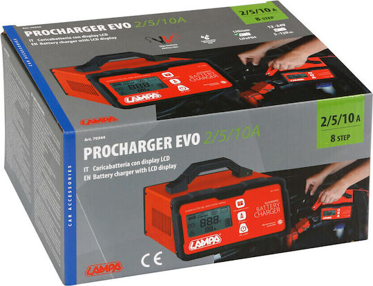 Lampa Procharger Evo 8Step Autombatterieladegerät & Lastkraftwagen Batterieladegerät 12/24V