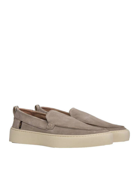 Suede Ανδρικά Μοκασίνια σε Μπεζ Χρώμα