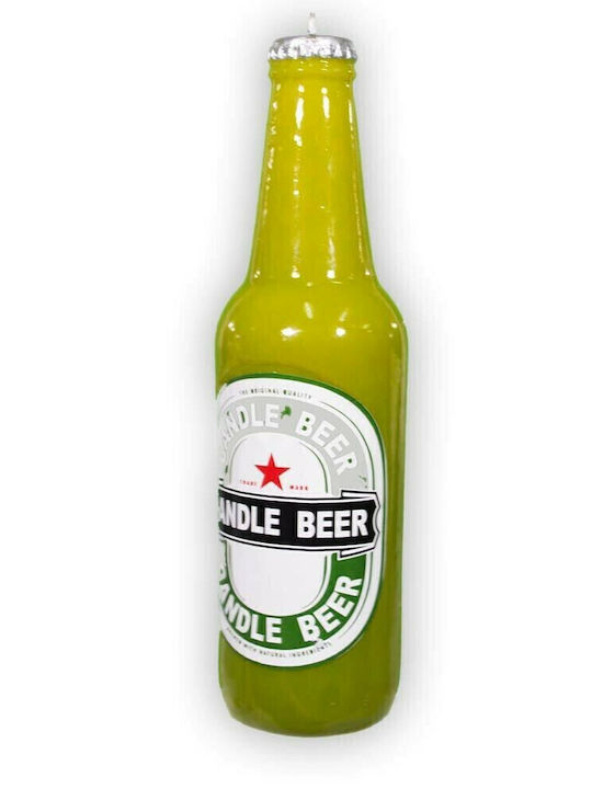 Easter Candle Scented and Handmade Handmade Wax Beer Green 21cm Green (Miscellaneous Designs)