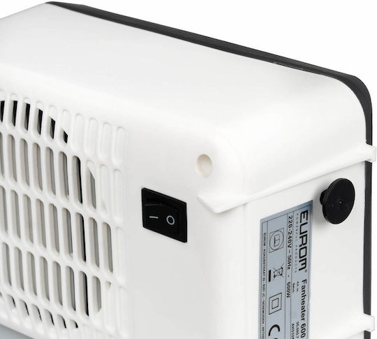 Eurom Fan Heater Room Floor Negru 600W