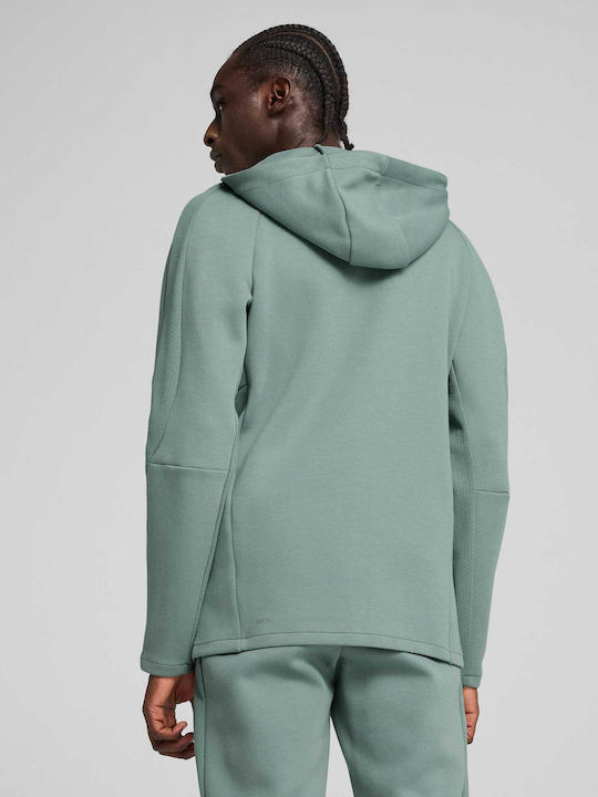 PUMA Evostripe Cardigan Puma Green With Hood