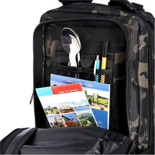 Nils Rucsac Militar Rucsacuri Pădure Negru 30lt