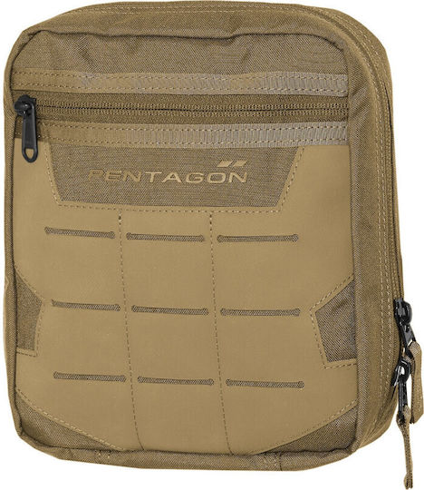 Pentagon EDC 2.0 Military Pouch Belt made of Cordura Coyote 2.3lt