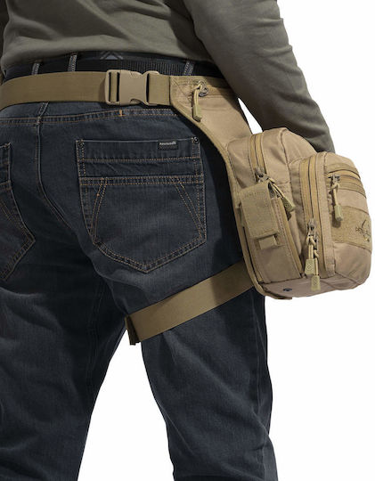 Pentagon Maxs 2.0 Military Pouch Thigh made of Polyester Khaki 3.7lt