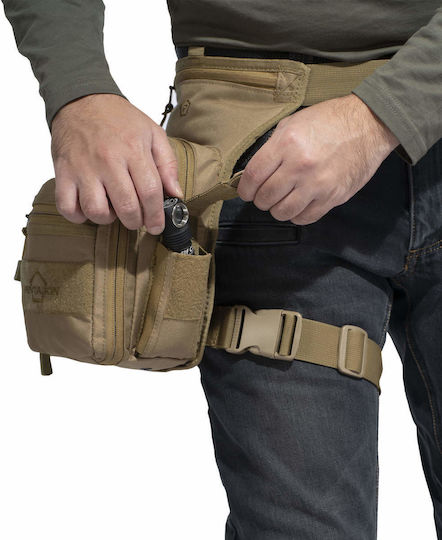 Pentagon Maxs 2.0 Military Pouch Thigh made of Polyester Khaki 3.7lt