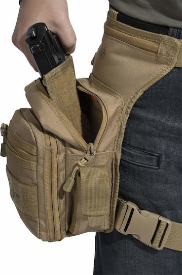 Pentagon Maxs 2.0 Military Pouch Thigh made of Polyester Khaki 3.7lt