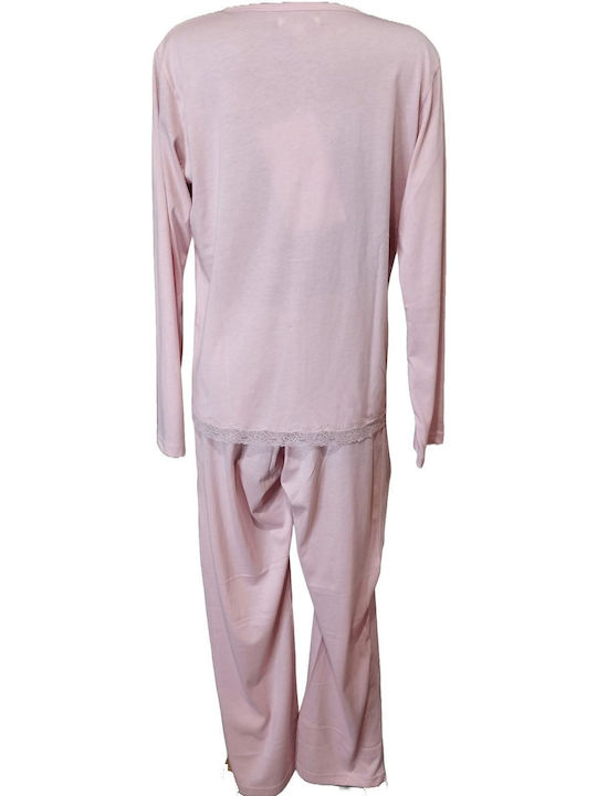 Noidinotte Winter Women's Pyjama Set Cotton Rose