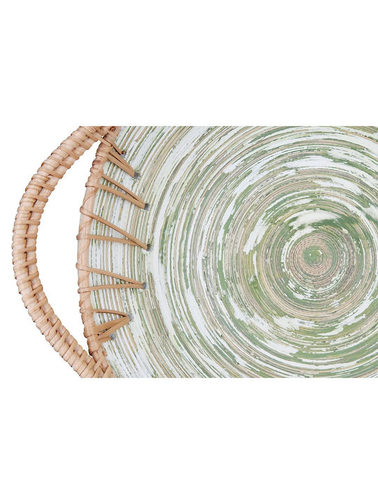 ArteLibre Fortaleza Διακοσμητικό Μπωλ Rattan Εκρού 35x30x11cm