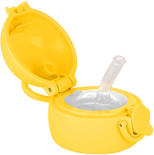Estia Thermal Replacement Lid Καλαμάκι για Θερμός 350ml από Πλαστικό Κίτρινο