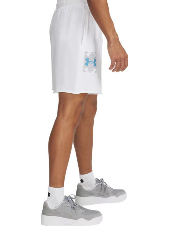Rival Terry Logo Men's Athletic Shorts White, Mod Gray, Ether Blue