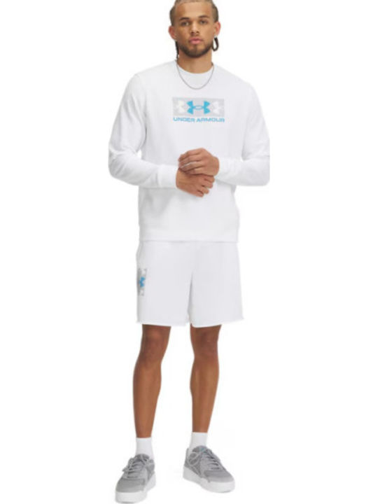Rival Terry Logo Men's Athletic Shorts White, Mod Gray, Ether Blue