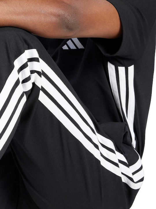 Essentials 3-Stripes Jogginghose ohne Gummizug Black