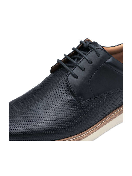 Men's Leather Casual Shoes Blue