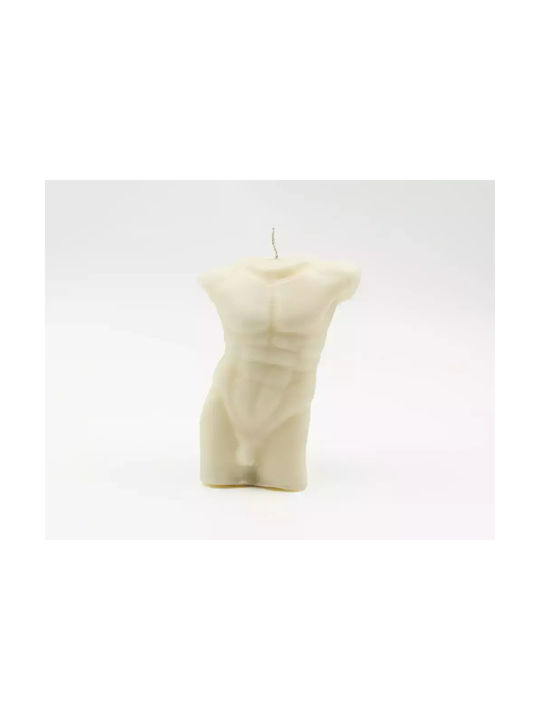 Scented Soy Candle Male Body Timeless Torso Salted Caramel