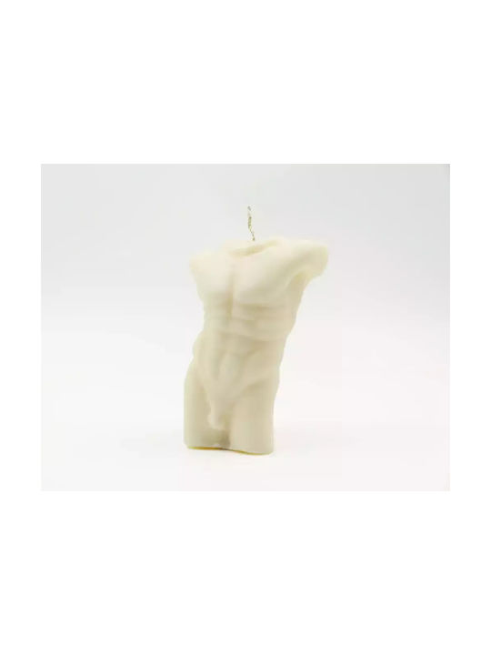 Scented Soy Candle Male Body Timeless Torso Salted Caramel