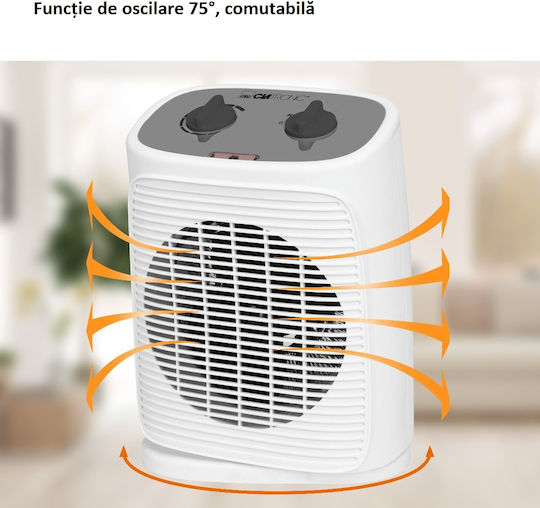 Clatronic Hl3800w Αερόθερμο Δωματίου Δαπέδου Λευκό 2000W
