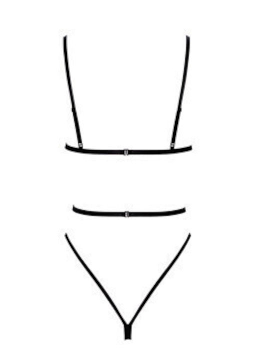 Kissable Handmade French Kiss Black Bodysuit
