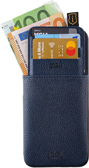 Idol 1991 Anti-rfid Wallet Leather Blue (Xiaomi 15)