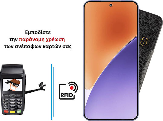 Idol 1991 Anti-rfid Wallet Δερμάτινο Μαύρο (Xiaomi 15)