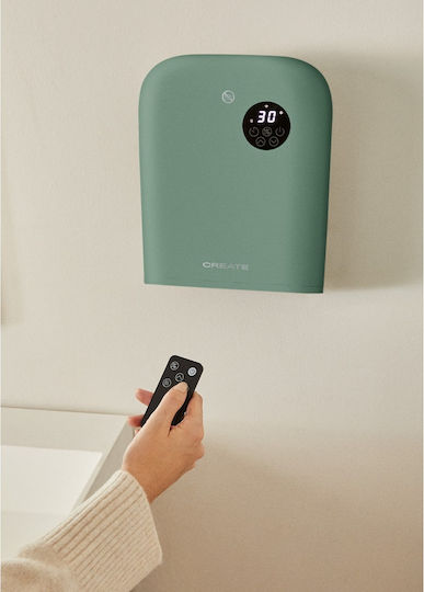 Create Warm Wall Fan Heater Room Wall Green 2000W