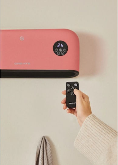 Create Warm Wall Pro Fan Heater Room Wall Portocaliu 2000W