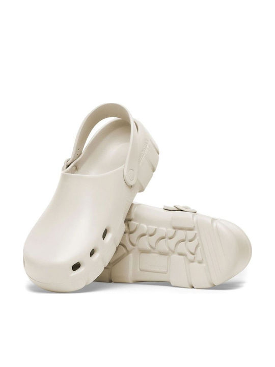 Birkenstock Birki Flow Eva Γυναικεία Σαμπό Λευκά