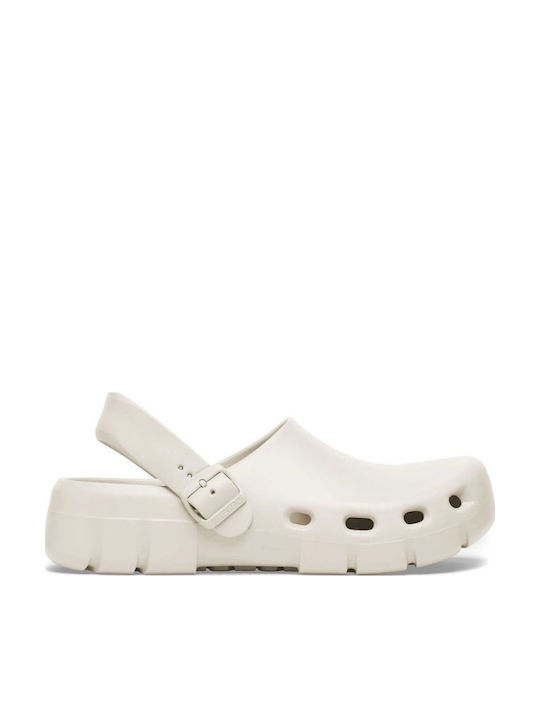 Birkenstock Birki Flow Eva Γυναικεία Σαμπό Λευκά