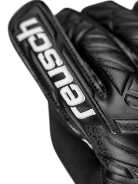 Reusch Attrakt Starter Solid Γάντια Τερματοφύλακα Παιδικά Μαύρα