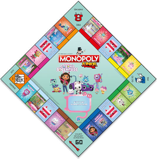 Επιτραπέζιο Παιχνίδι Junior Gabbys Dollhouse για 2-4 Παίκτες 5+ Ετών Winning Moves