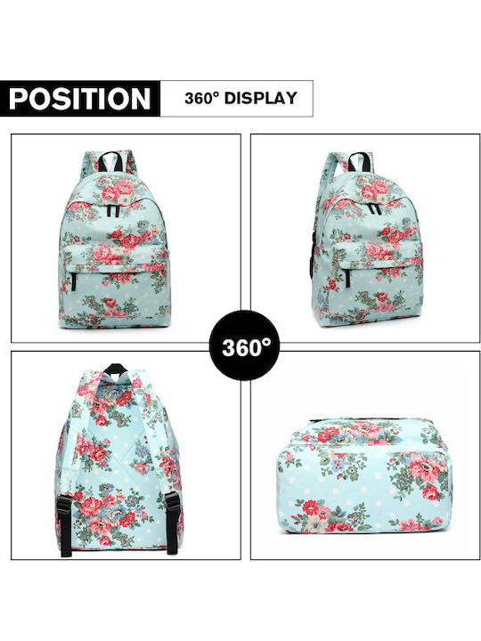 Miss Lulu Backpack Light Blue