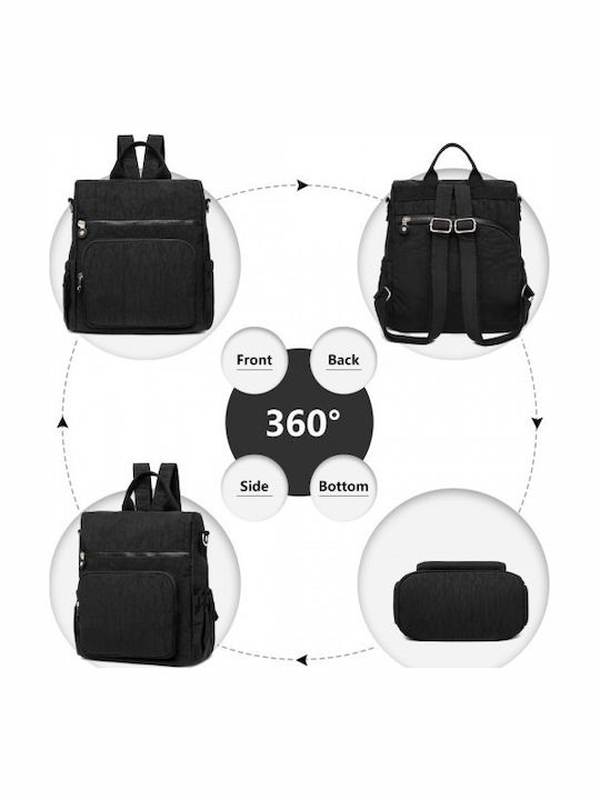 Miss Lulu Backpack Waterproof Black