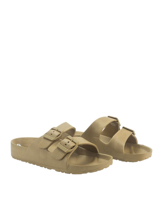 Flache Sandalen für Damen in Braun Farbe