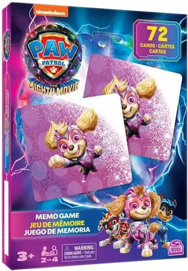 Επιτραπέζιο Παιχνίδι Paw Patrol The Movie: Memogame για 2-4 Παίκτες 3+ Ετών Spin Master