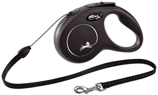 Flexi Foldable Dog Leash/Lead Strap Leash in Black color 8m up to 12kg
