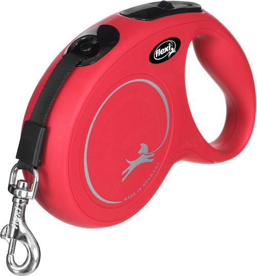 Flexi Foldable Dog Leash/Lead Strap New Comfort M Red 5m up to 25kg (Various Colors)