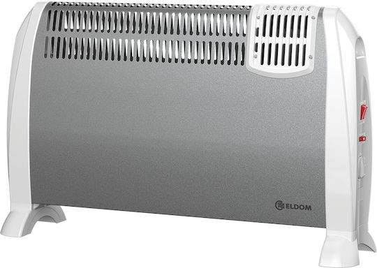 Eldom CFV2000 Θερμοπομπός Δαπέδου 2000W με Ηλεκτρονικό Θερμοστάτη 68.7x42.7cm Ασημί