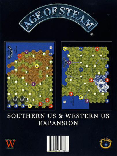 Spiel Erweiterung Age of Steam Southern US & Western US 13+ Jahre (EN) Eagle-Gryphon Games