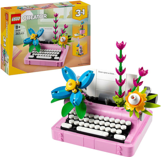 LEGO Creator 3-in-1 Typewriter with Flowers για 8+ Ετών 363τμχ