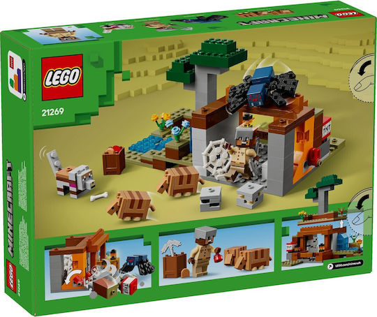 LEGO Minecraft Експедиция До Мината На Броненосеца За 8+ Години 247 Бройки